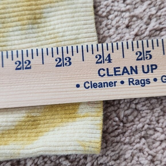 Free People Rory Tie Dye Henley Buttered Up Combo, Yellow, Size XL - Picture 9 of 9
